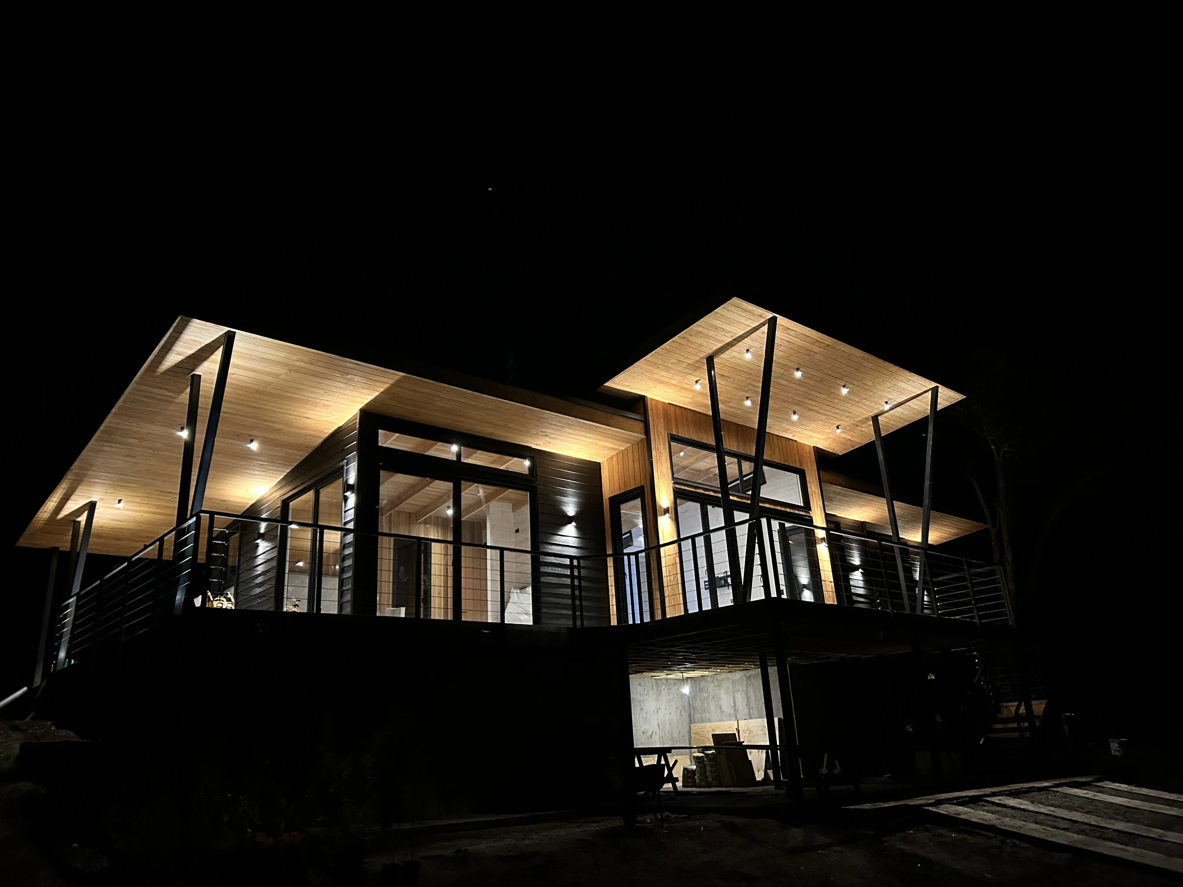 Proyecto de construcción en el sur de Chile